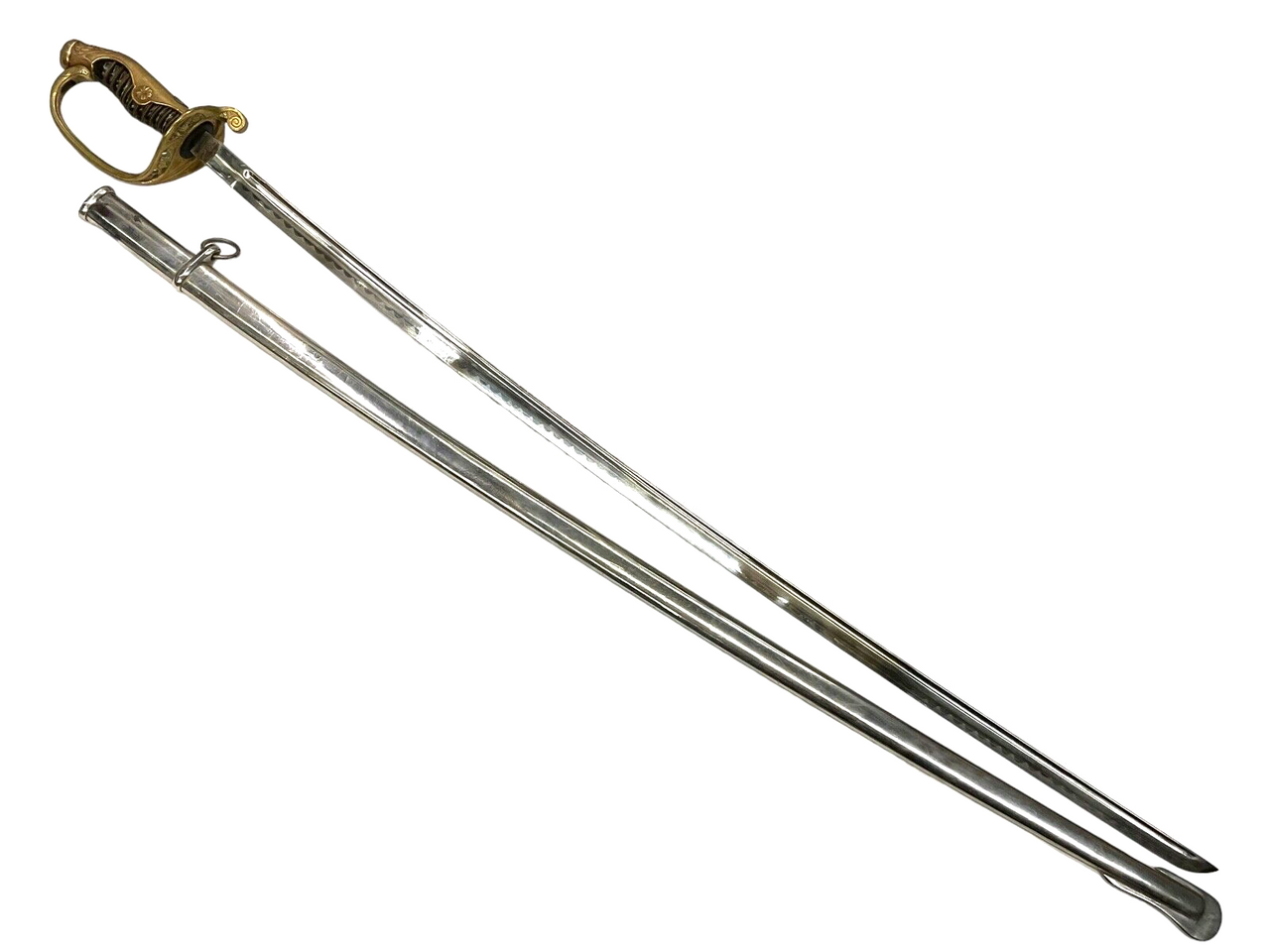 WW2 Imperial Japanese Army Officers Parade Sword Wavy Folded