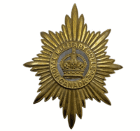 Canadian RMC Royal Military College Officers Helmet Plate Canadian RMC Royal Military College Officers Helmet Plate