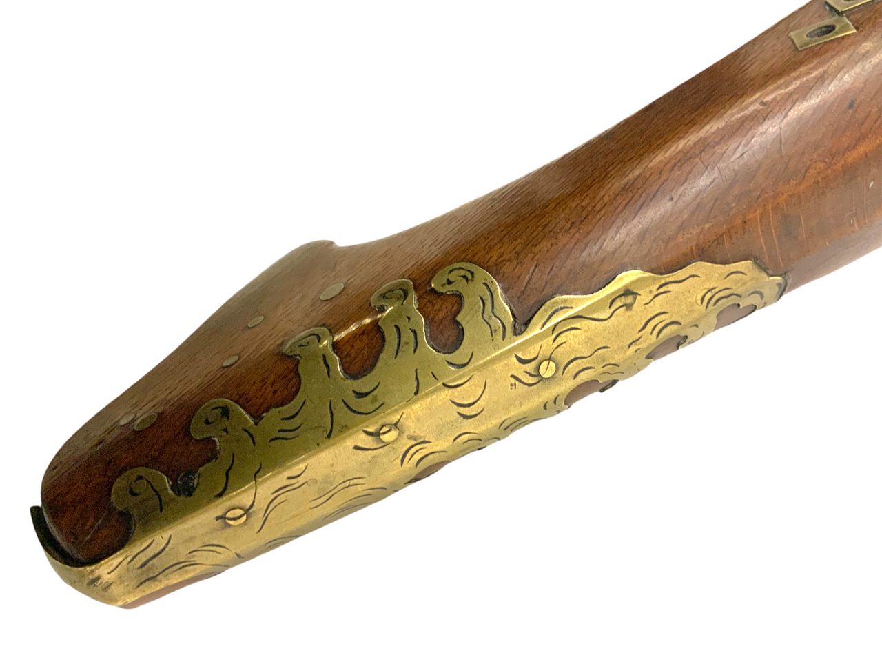 Japanese Mid Edo Period Presentation Carbine Matchlock with Silver Inlay Japanese Mid Edo Period Presentation Carbine Matchlock with Silver Inlay