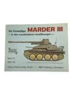 WW2 German Panzerjager Marder III Armour Tank Artillery GERMAN TEXT Book WW2 German Panzerjager Marder III Armour Tank Artillery GERMAN TEXT Book