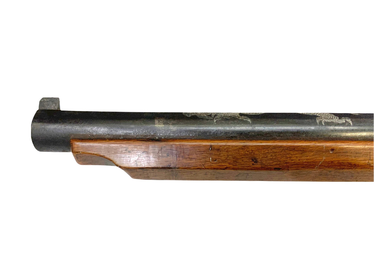 Japanese Mid Edo Period Presentation Carbine Matchlock with Silver Inlay Japanese Mid Edo Period Presentation Carbine Matchlock with Silver Inlay