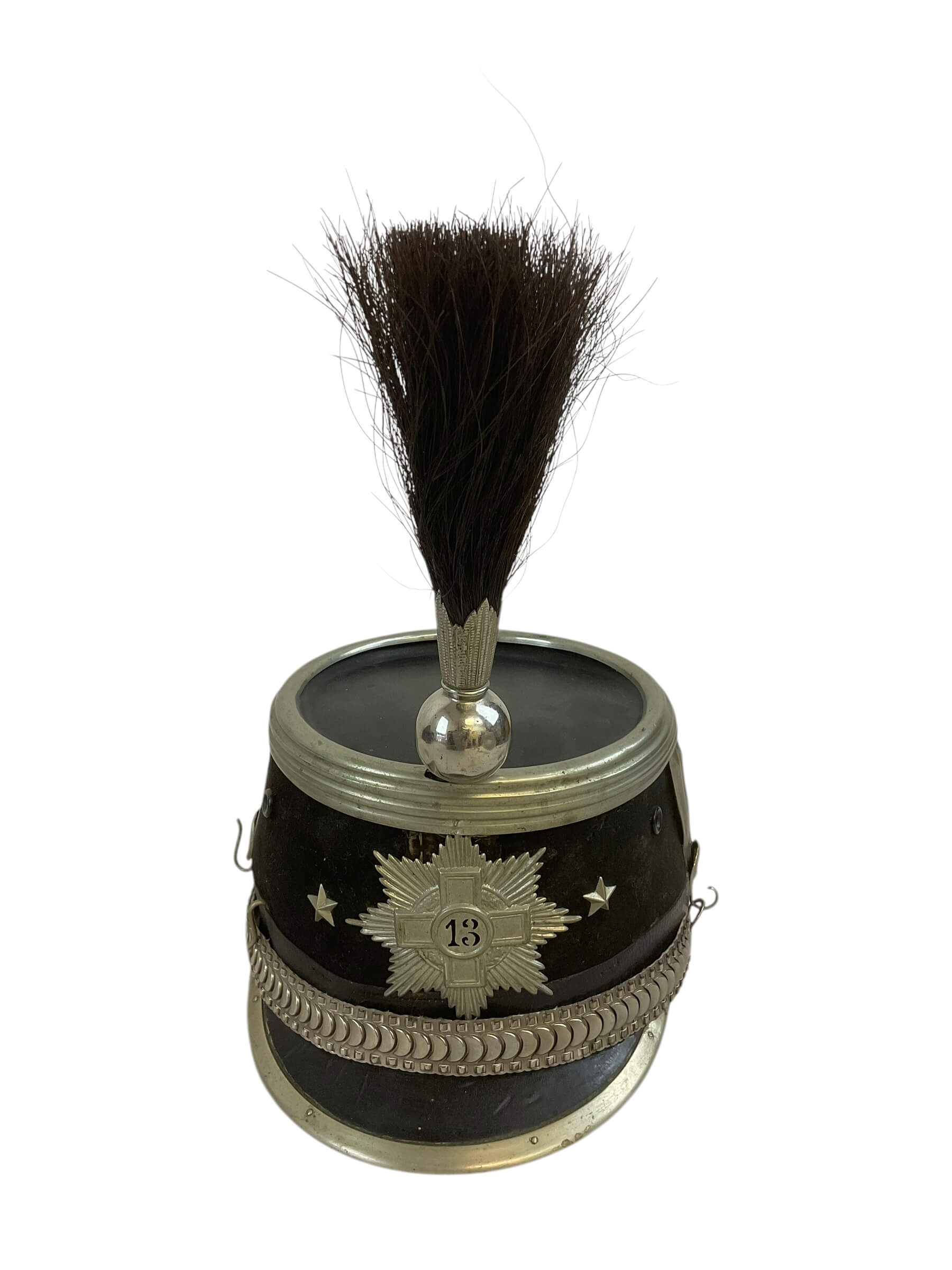 Pre WW1 Swiss Cavalry Officer Shako Helmet c1900 Pre WW1 Swiss Cavalry Officer Shako Helmet c1900