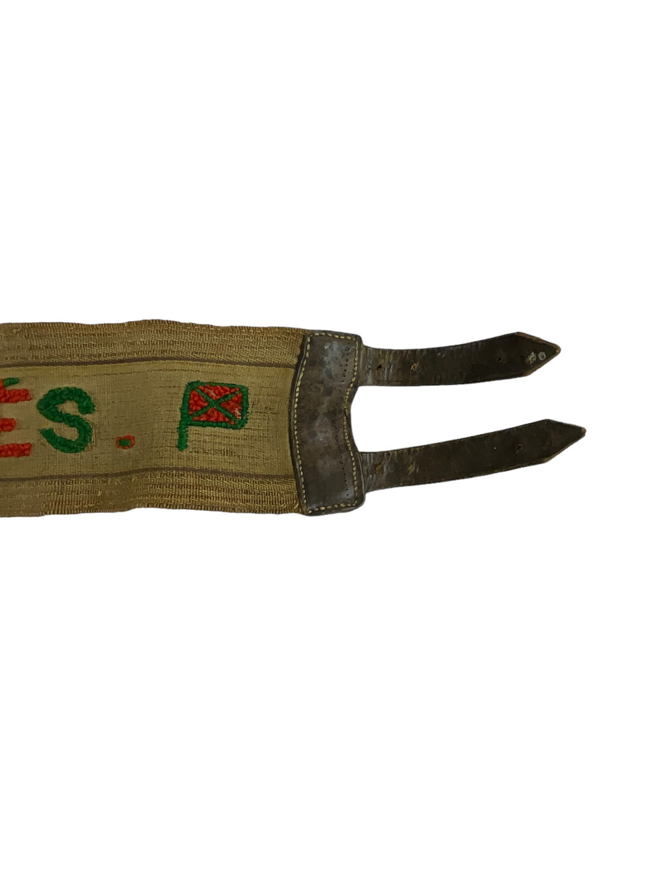 WW1 Italian Patriotic 1914 Dated Embroidered Stable Belt WW1 Italian Patriotic 1914 Dated Embroidered Stable Belt