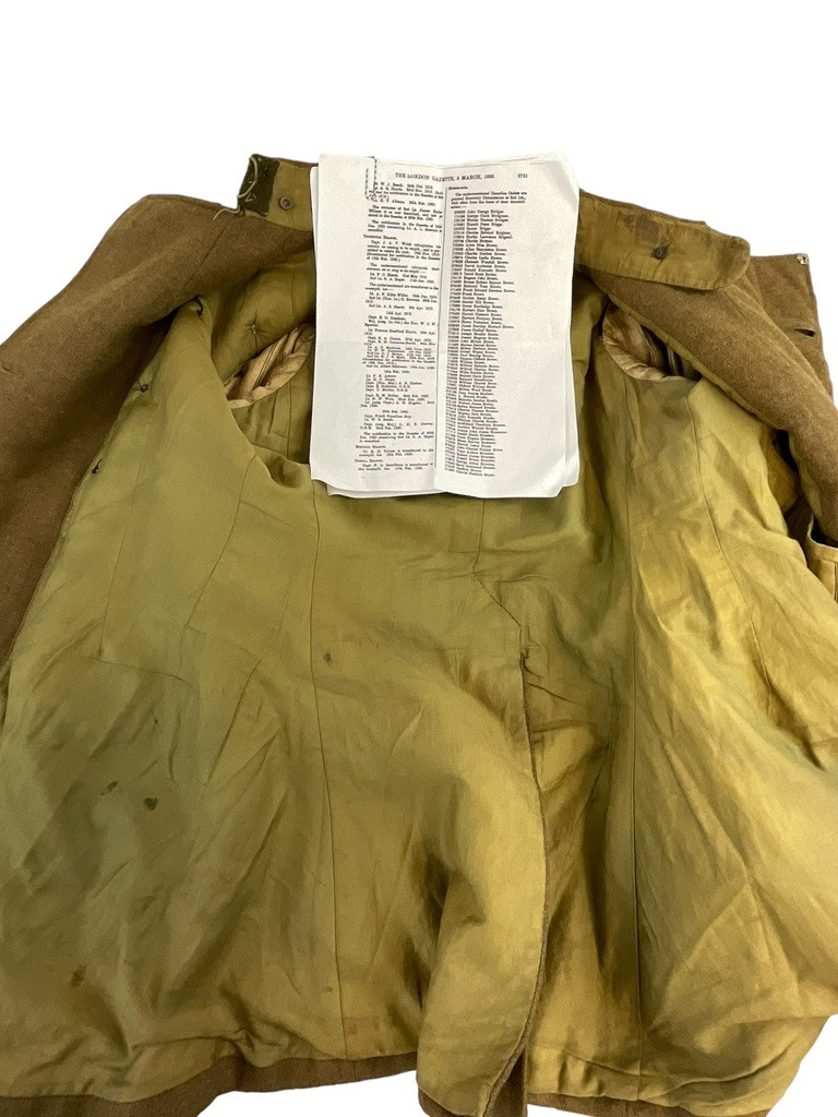 WW1 Canadian Royal Flying Corps Officers Maternity Jacket Boots Pants Grouping Attributed WW1 Canadian Royal Flying Corps Officers Maternity Jacket Boots Pants Grouping Attributed