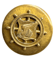 US Army Transportation DUI Collar Badge Insignia Clutch Back