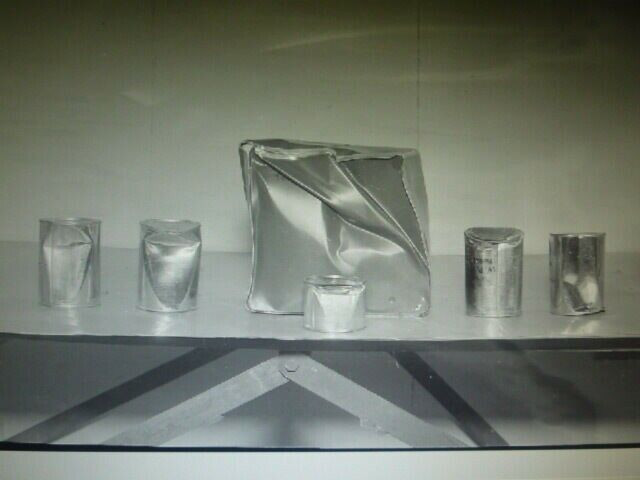 WW2 British Airborne Para Crushed Cans Original Negative #8 WW2 British Airborne Para Crushed Cans Original Negative #8