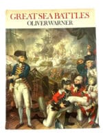 Great Sea Battles Oliver Warner Hard Cover Reference Book
