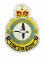 Canadian Forces RCAF 408 Squadron Heraldic White Squadron Crest Patch Vintage