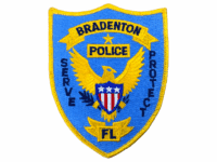 US Bradenton Florida Yellow Edge Police Patch