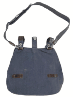 WW2 German Luftwaffe Blue Bread Bag With Straps & Aluminum Fittings