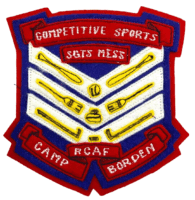 Royal Canadian Air Force RCAF Camp Borden Sgts Mess Competitive Sport Patch