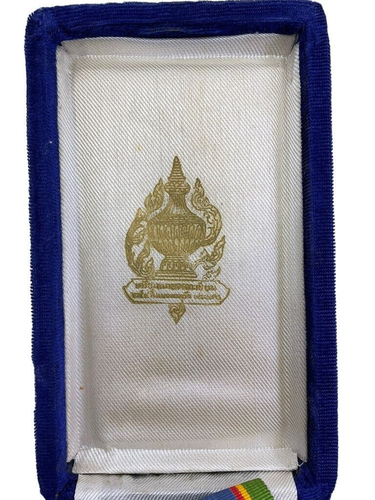 Thai Order of the Crown of Thailand Medal Neck Award in Case Thai Order of the Crown of Thailand Medal Neck Award in Case