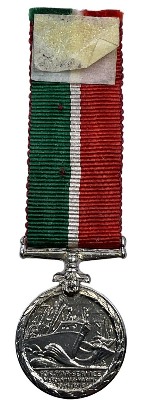 WW1 British Merchant Navy War Service Medal 1914-1918 Miniature WW1 British Merchant Navy War Service Medal 1914-1918 Miniature