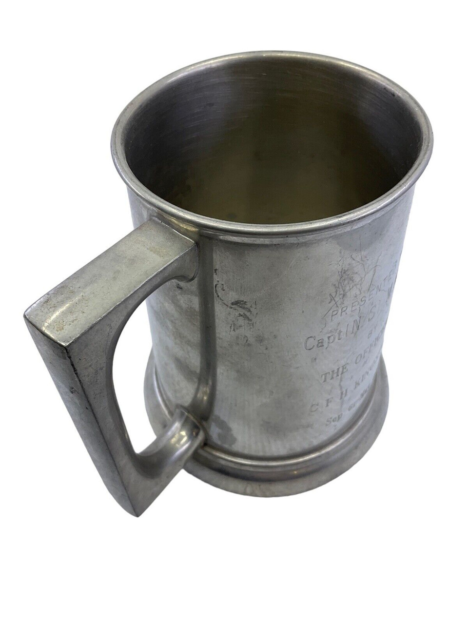 Canadian CFH Kingston Officers 1964 Engraved Beer Tankard Canadian CFH Kingston Officers 1964 Engraved Beer Tankard