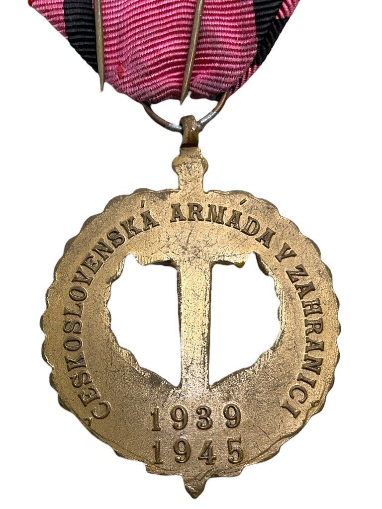 WW2 Czech Czechoslovak Army Abroad 1939 Commemorative Medal Full Size WW2 Czech Czechoslovak Army Abroad 1939 Commemorative Medal Full Size