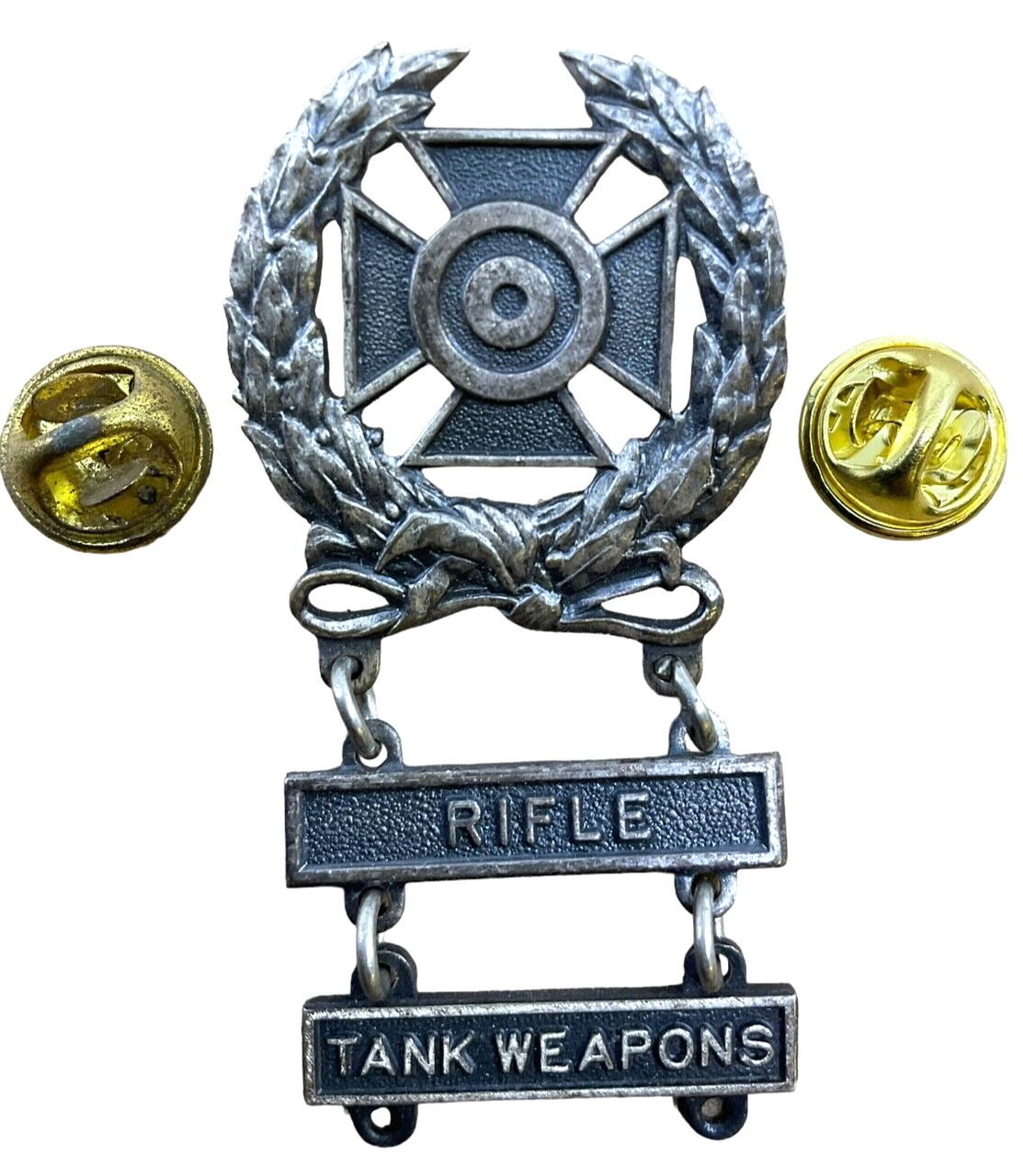 US Army Skill At Arms Marksman Rifle Tank Weapons Insignia Pin Back US Army Skill At Arms Marksman Rifle Tank Weapons Insignia Pin Back