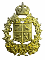 WW2 Canadian 7th 11th Hussars Cap Badge