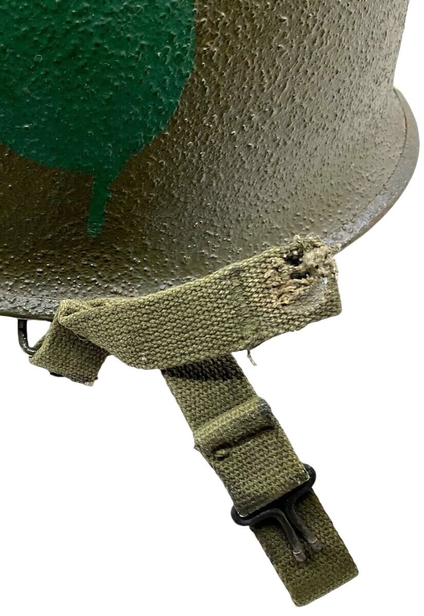 WW2 US M1C Airborne Paratroop Helmet Named With Rank Bar Follow Me & Unit Flash WW2 US M1C Airborne Paratroop Helmet Named With Rank Bar Follow Me & Unit Flash
