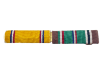 US Army Defense & Theatre Of Operations Medal Ribbon Bar