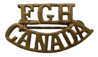 WW1 Canadian CEF FGH Fort Garry Horse Canada Shoulder Title Single