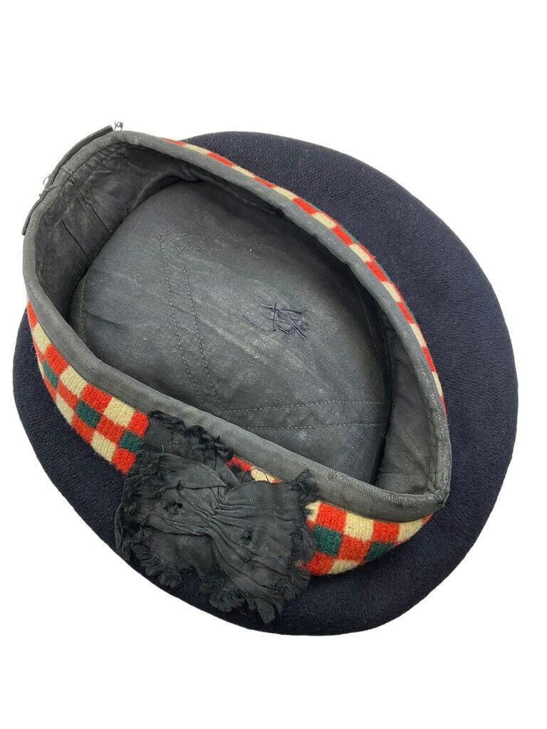 Canadian Highland Light Infantry HLI Diced Balmoral Size 7 1/4 Canadian Highland Light Infantry HLI Diced Balmoral Size 7 1/4