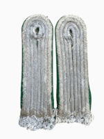 WW2 German Jager Piped Officers Lieutenant Rank Sew In Shoulder Board Pair