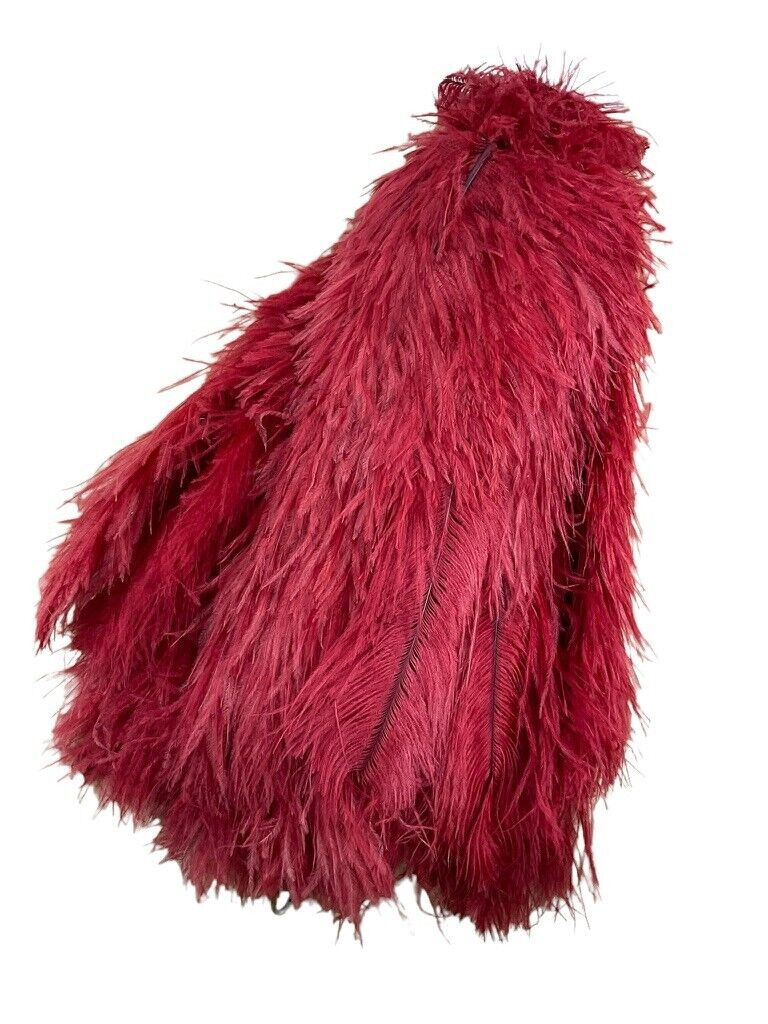 British Red Ostrich Feather Officers Cocked Hat Plume in Transit Case British Red Ostrich Feather Officers Cocked Hat Plume in Transit Case