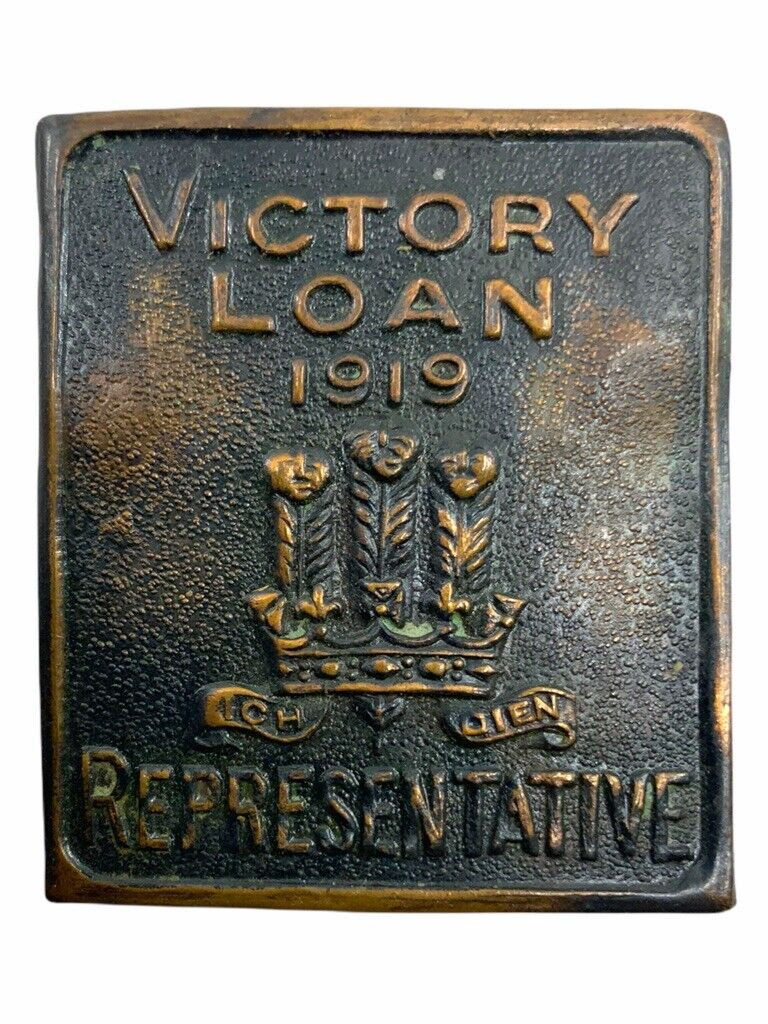 WW1 Canadian British Victory Loan Representative 1919 Lapel Badge Button Vintage WW1 Canadian British Victory Loan Representative 1919 Lapel Badge Button Vintage