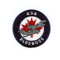 RCAF CAF Canadian 434 Bluenose Squadron Circle Colour Crest Patch