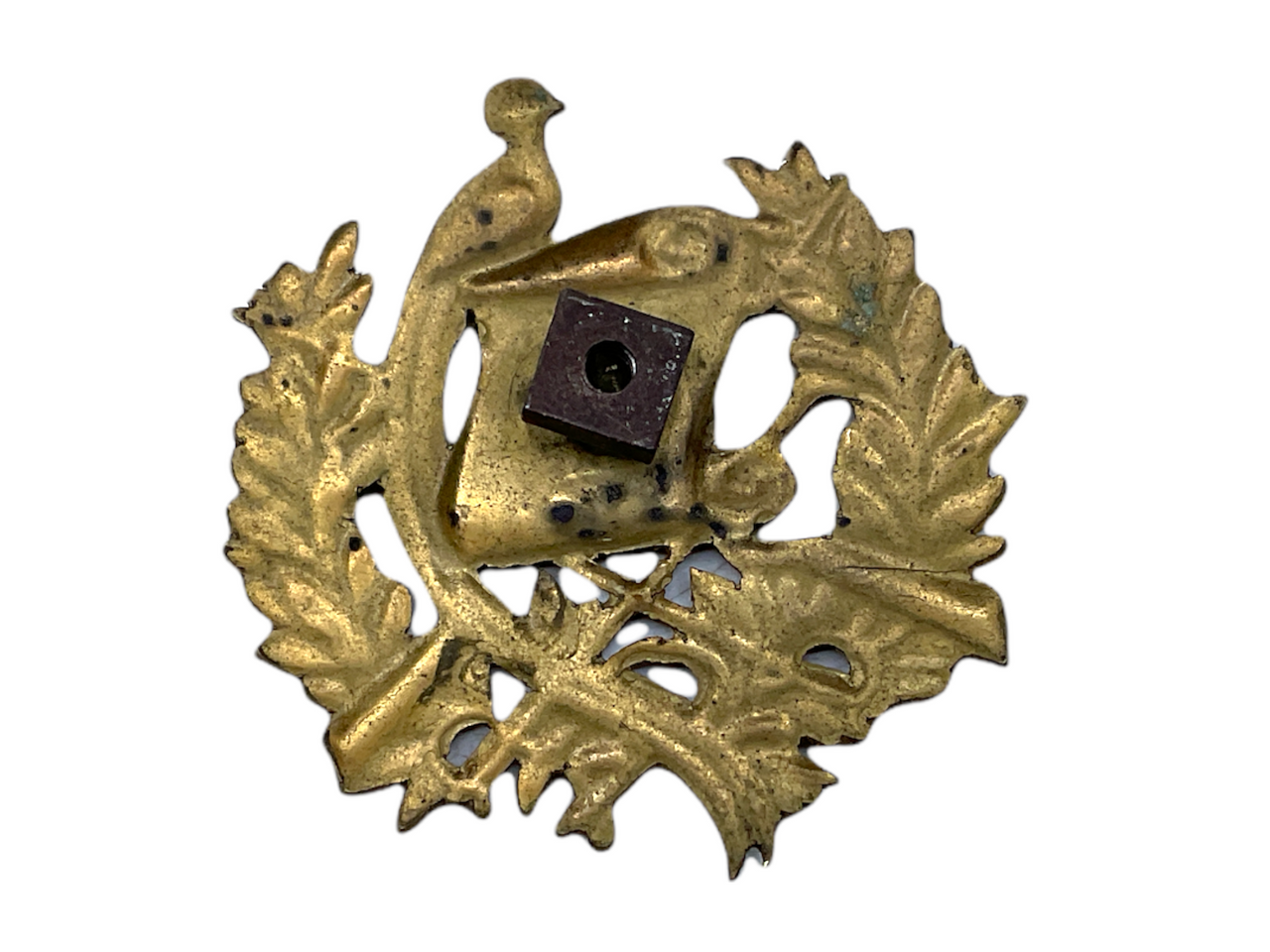 British Allied Chile Chilian Army Cap Badge w/ Screw Post British Allied Chile Chilian Army Cap Badge w/ Screw Post