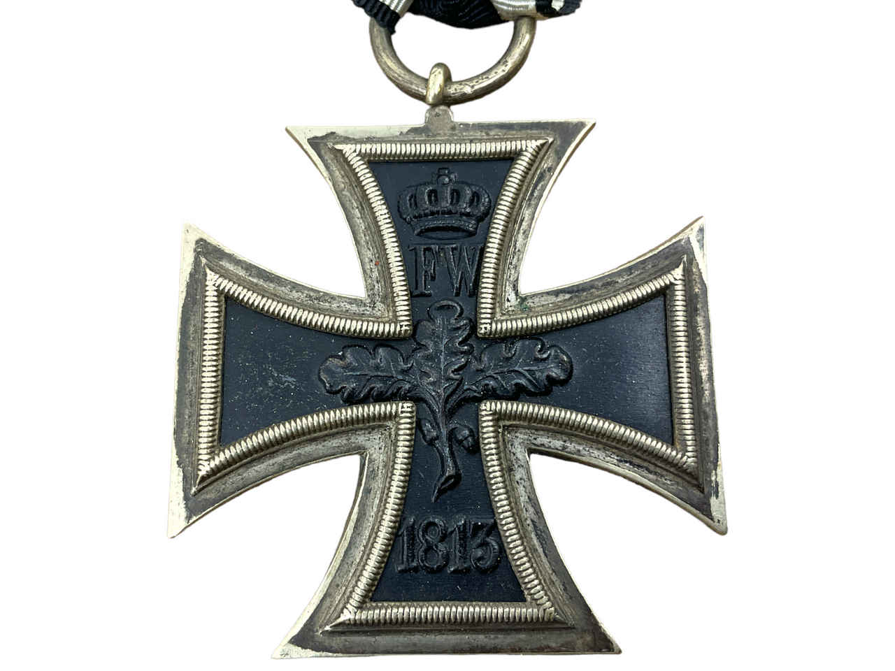 Imperial German 1870 Iron Cross 2nd Class Large Frame & Ribbon Imperial German 1870 Iron Cross 2nd Class Large Frame & Ribbon