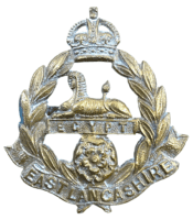 WW2 British East Lancashire Regiment Officers Cap Badge