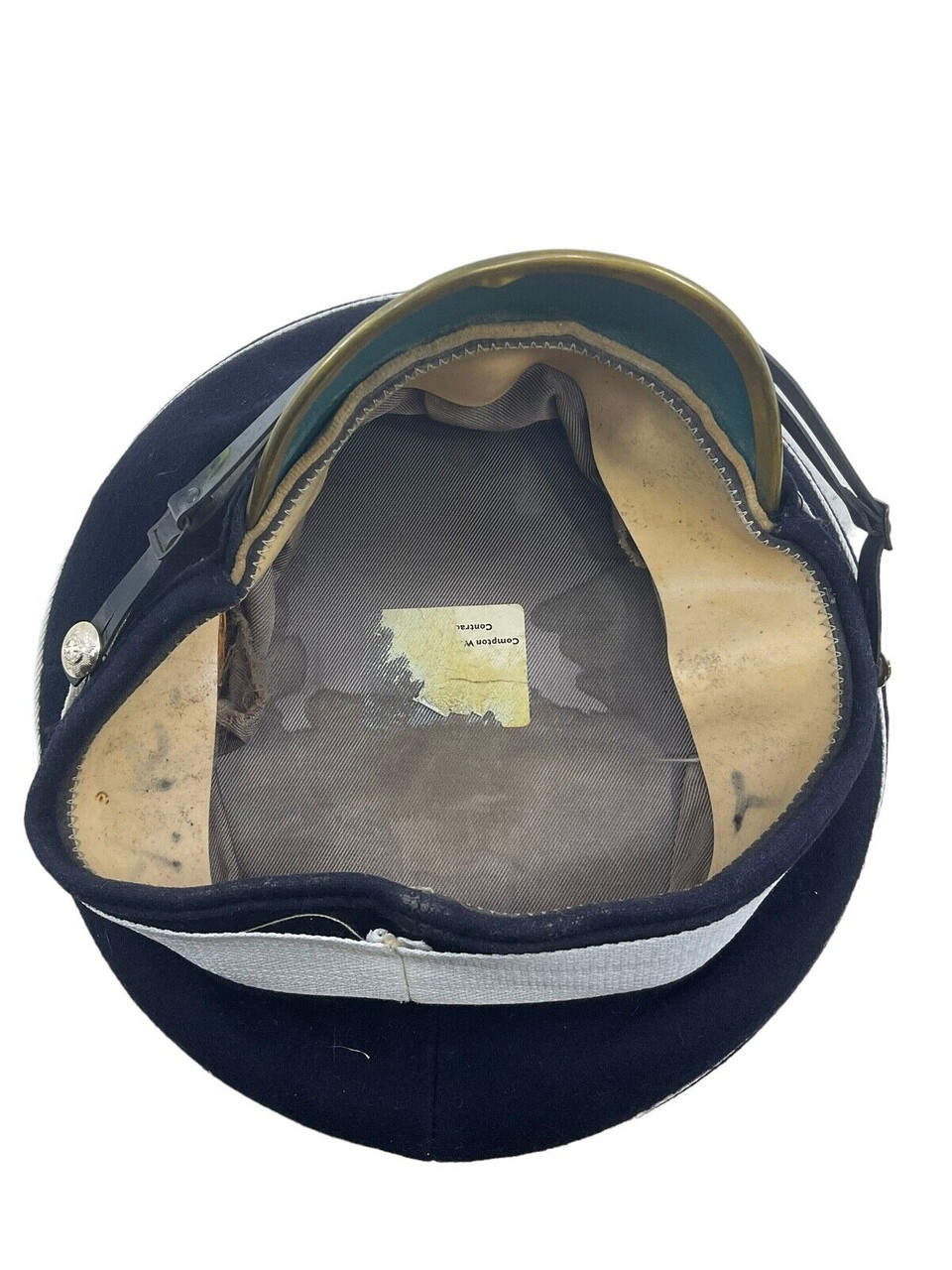 British Forces Coldstream Guards Peak Visor Cap Compton & Webb Size 6 3/8 British Forces Coldstream Guards Peak Visor Cap Compton & Webb Size 6 3/8