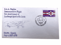 Canadian RCAF First Day Cover Stamp Order Of Canada 12c 51st Lindbergh Flight Canadian RCAF First Day Cover Stamp Order Of Canada 12c 51st Lindbergh Flight