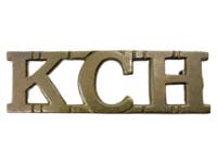 Kings Canadian Hussars Metal Shoulder Title Single