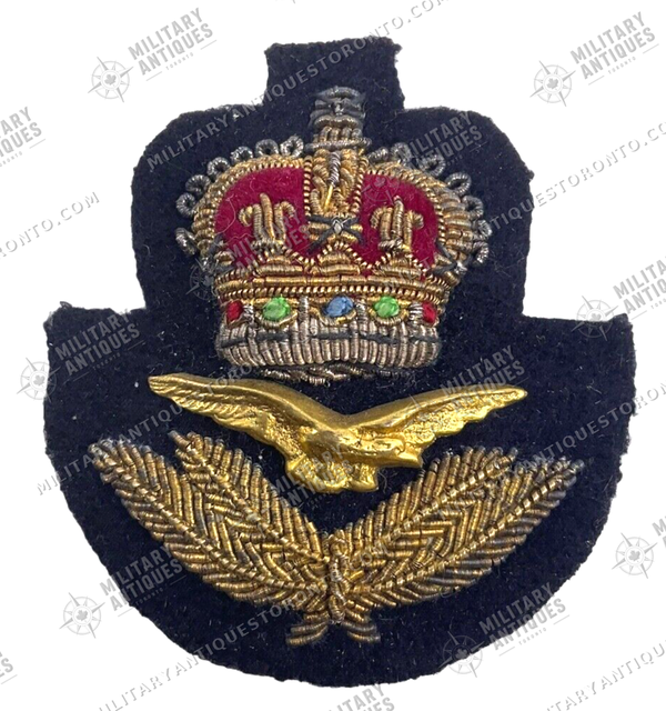 Royal Canadian Air Force RCAF Officers Half Size Cap Insignia ...