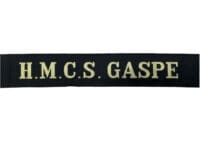 Canadian Navy RCN HMCS Gaspe Cap Tally Full Length