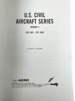 US Civil Aircraft Series Vol 5 ATC 401-500 Hard Cover Reference Book