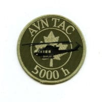 RCAF CAF Canadian 5000 Hrs Aviation Tactical French Squadron OD Crest Patch