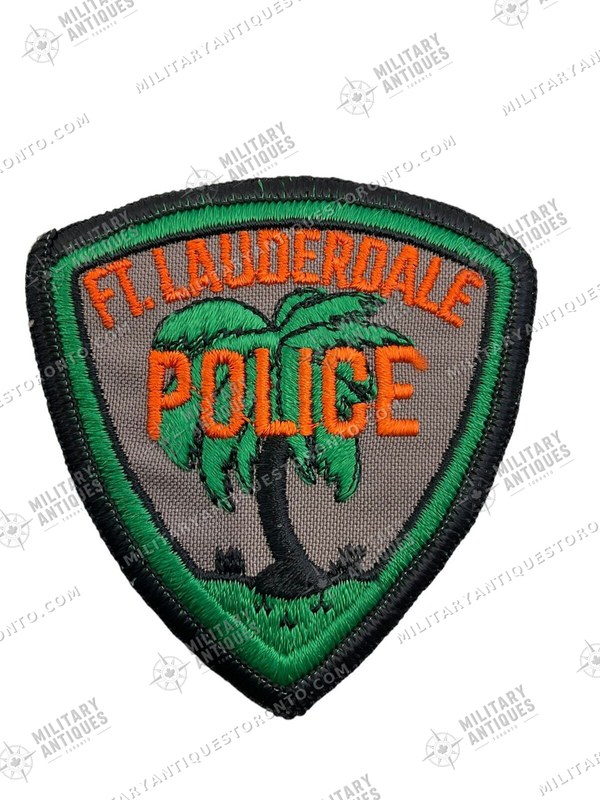 US Fort Lauderdale Florida Police Patch 2 - Military Antiques Toronto