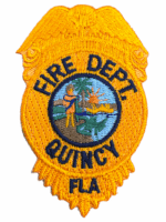 US Quincy Florida Yellow Edge Fire Department Patch
