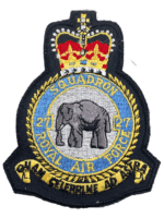 British RAF 27 Squadron Heraldic Crest Patch