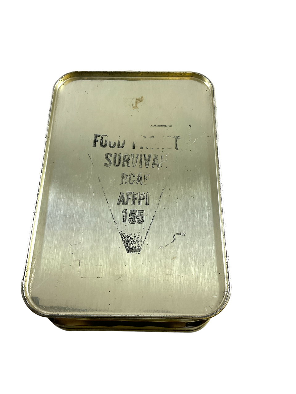 Canadian RCAF Survival Bail Out Ration Tin With Contents OPEN Canadian RCAF Survival Bail Out Ration Tin With Contents OPEN