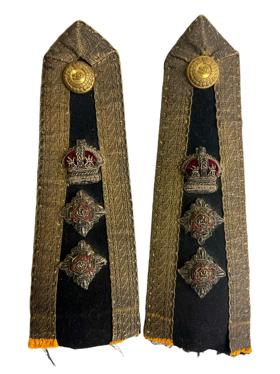 Canadian Militia Officers Full Colonel Mess Dress Shoulder Boards Canadian Militia Officers Full Colonel Mess Dress Shoulder Boards