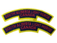 Canadian South Alberta Light Horse Shoulder Title Insignia Pair