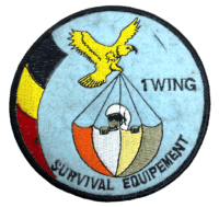 Belgian Belgium No 1 Wing Survival Equipment Airforce Coastguard Patch Belgian Belgium No 1 Wing Survival Equipment Airforce Coastguard Patch