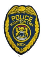 US Hampton Township Michigan Police Patch US Hampton Township Michigan Police Patch