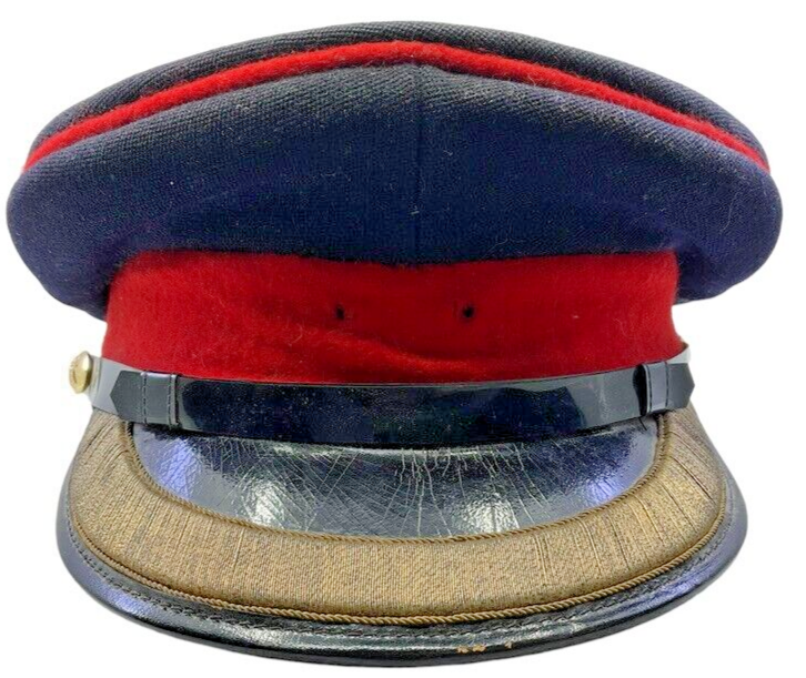 British ROC Ordnance Corps Officers Peak Cap Hat Made in Kowloon Size 7 1/8 British ROC Ordnance Corps Officers Peak Cap Hat Made in Kowloon Size 7 1/8