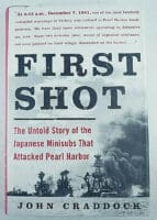 WW2 US Navy Pearl Harbor First Shot John Craddock Hardcover Reference Book