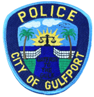 US Gulfport Florida Blue Edge Police Patch